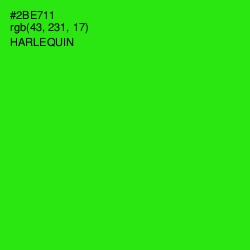 #2BE711 - Harlequin Color Image