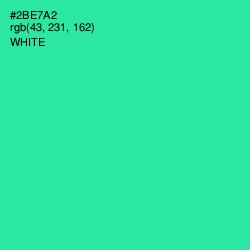 #2BE7A2 - Shamrock Color Image