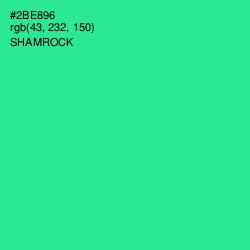 #2BE896 - Shamrock Color Image