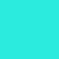 #2BEBDE - Turquoise Color Image