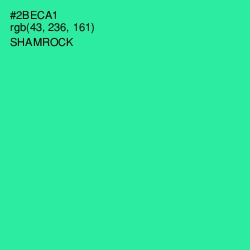 #2BECA1 - Shamrock Color Image