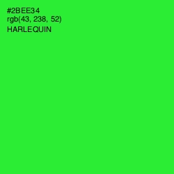 #2BEE34 - Harlequin Color Image