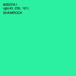 #2BEFA1 - Shamrock Color Image