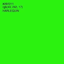#2BF211 - Harlequin Color Image