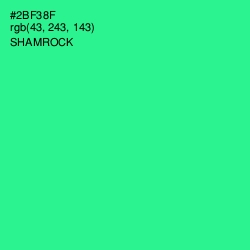 #2BF38F - Shamrock Color Image
