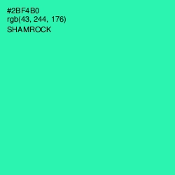 #2BF4B0 - Shamrock Color Image