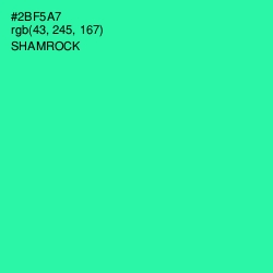 #2BF5A7 - Shamrock Color Image