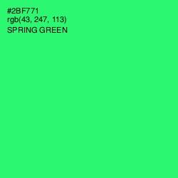 #2BF771 - Spring Green Color Image