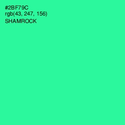 #2BF79C - Shamrock Color Image