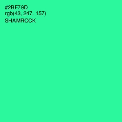 #2BF79D - Shamrock Color Image