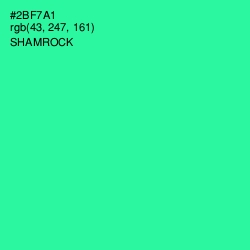 #2BF7A1 - Shamrock Color Image