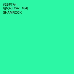 #2BF7A4 - Shamrock Color Image