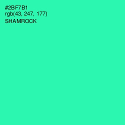 #2BF7B1 - Shamrock Color Image