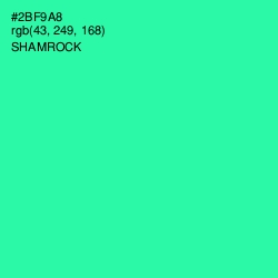 #2BF9A8 - Shamrock Color Image