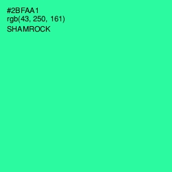 #2BFAA1 - Shamrock Color Image