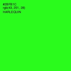 #2BFB1C - Harlequin Color Image