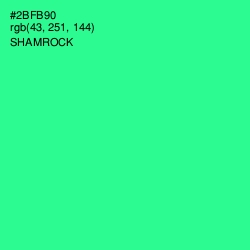 #2BFB90 - Shamrock Color Image