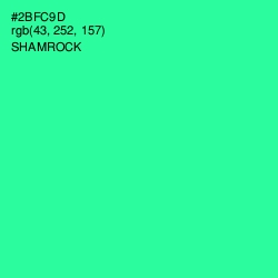 #2BFC9D - Shamrock Color Image