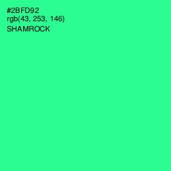 #2BFD92 - Shamrock Color Image