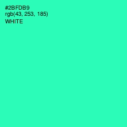 #2BFDB9 - Shamrock Color Image