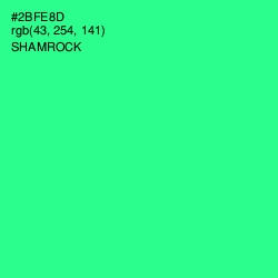 #2BFE8D - Shamrock Color Image