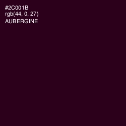 #2C001B - Aubergine Color Image