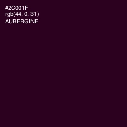 #2C001F - Aubergine Color Image