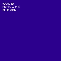 #2C008D - Blue Gem Color Image