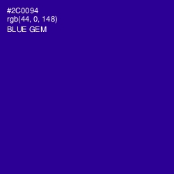 #2C0094 - Blue Gem Color Image