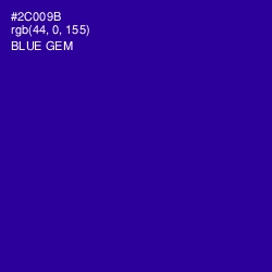 #2C009B - Blue Gem Color Image