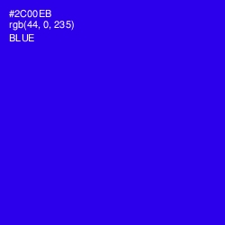 #2C00EB - Blue Color Image