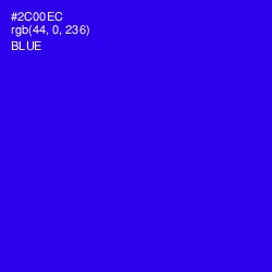 #2C00EC - Blue Color Image