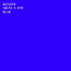 #2C00F9 - Blue Color Image