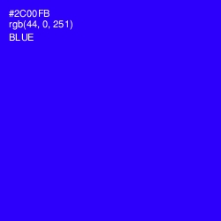 #2C00FB - Blue Color Image