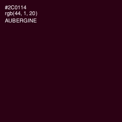 #2C0114 - Aubergine Color Image