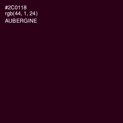 #2C0118 - Aubergine Color Image