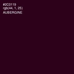 #2C0119 - Aubergine Color Image