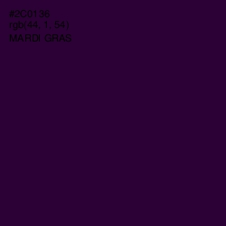 #2C0136 - Mardi Gras Color Image