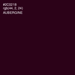 #2C0218 - Aubergine Color Image