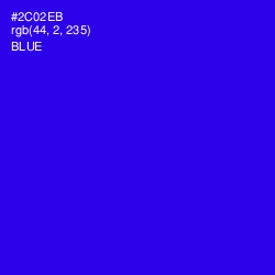 #2C02EB - Blue Color Image