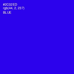 #2C02ED - Blue Color Image