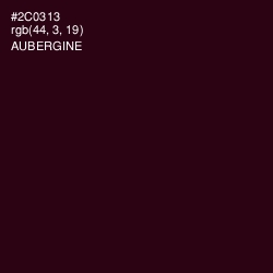 #2C0313 - Aubergine Color Image