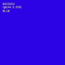 #2C03E4 - Blue Color Image