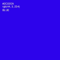 #2C03EA - Blue Color Image