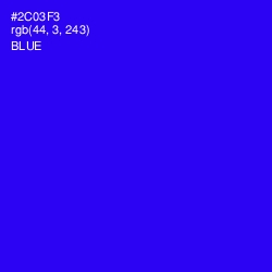 #2C03F3 - Blue Color Image