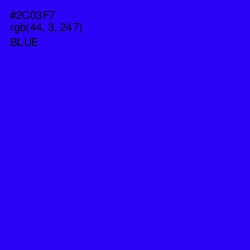 #2C03F7 - Blue Color Image