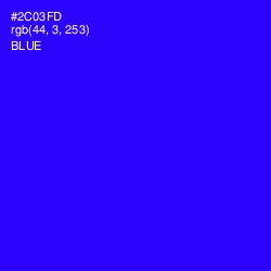 #2C03FD - Blue Color Image