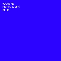 #2C03FE - Blue Color Image