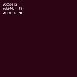 #2C0413 - Aubergine Color Image