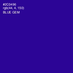 #2C0496 - Blue Gem Color Image